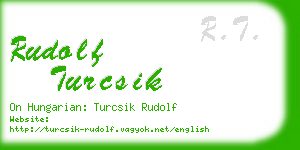 rudolf turcsik business card